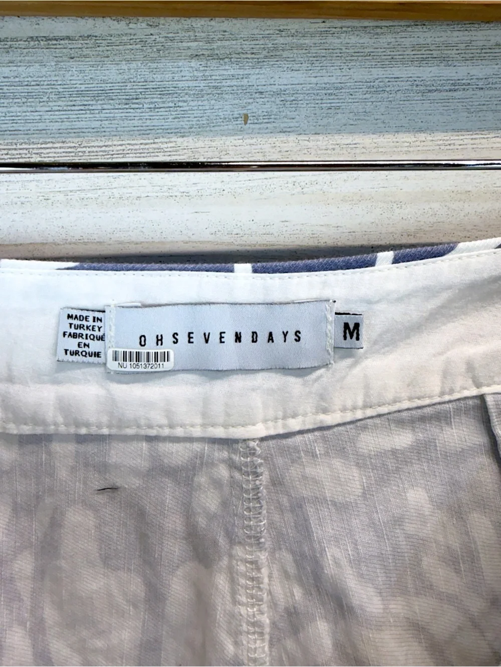 Anthropologie OhSevenDays Poche High Rise Linen Blend Printed Shorts Medium - Picture 13 of 14